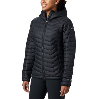 Columbia Jas Dames, Powder Lite Hooded Zwart, 35KUNCBQS